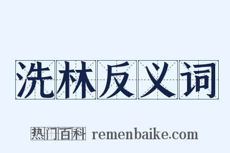 洗林反义词是什么意思的图片